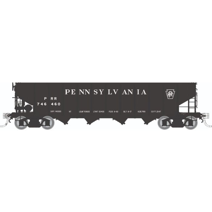 Rapido Trains HO Scale H21E4 Bay Hopper Pennsylvania "Keystone" PRR