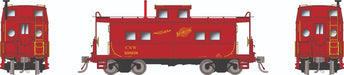 Rapido Trains HO Scale Northeastern Style Caboose (Porthole Windows) C&amp;NW "Red Scheme"