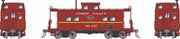 Rapido Trains HO Scale Northeastern Style Caboose (Porthole Windows) Lehigh Valley "Black Diamond" LV
