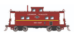 Rapido Trains HO Scale Northeastern Style Caboose (Porthole Windows) Lehigh Valley "Black Diamond" LV