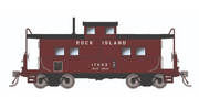 Rapido Trains HO Scale Northeastern Style Caboose (Porthole Windows) Rock Island RI