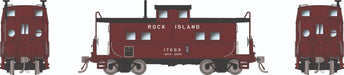 Rapido Trains HO Scale Northeastern Style Caboose (Porthole Windows) Rock Island RI