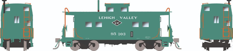 Rapido Trains HO Scale Northeastern Style Steel Caboose Lehigh Valley "Green Scheme" LV