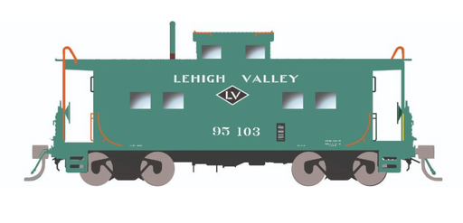 Rapido Trains HO Scale Northeastern Style Steel Caboose Lehigh Valley "Green Scheme" LV