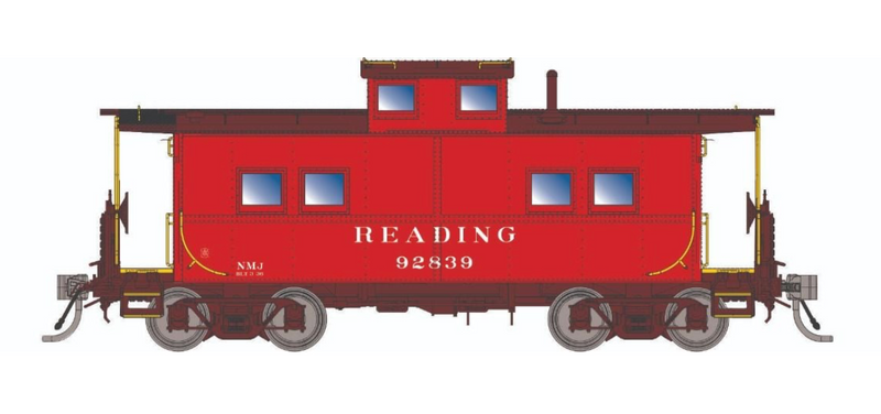 Rapido Trains HO Scale Northeastern Style Steel Caboose Reading "As Delivered" RDG