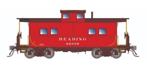 Rapido Trains HO Scale Northeastern Style Steel Caboose Reading "As Delivered" RDG