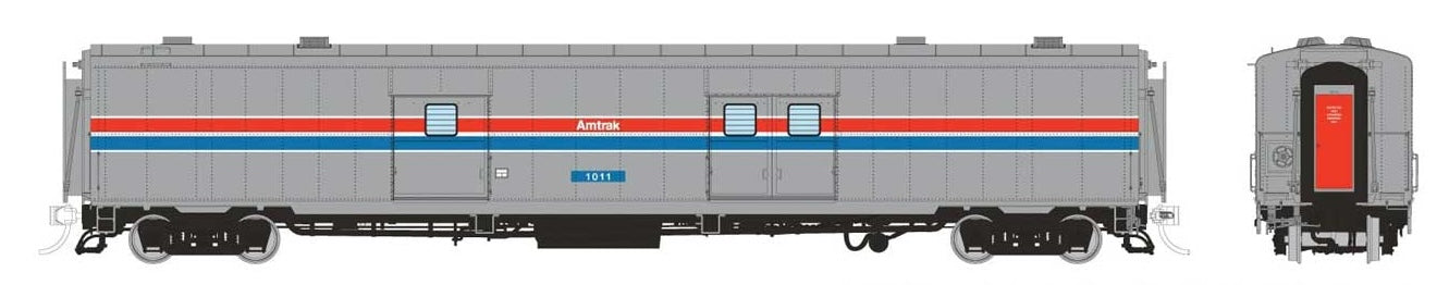 Rapido Trains HO Scale PC&F Economy Baggage Amtrak - Phase 2