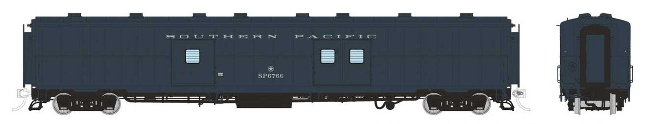 Rapido Trains HO Scale PC&F Economy Baggage Southern Pacific Baggage/Messenger (Early Doors)
