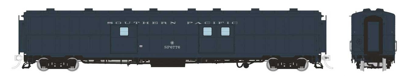 Rapido Trains HO Scale PC&F Economy Baggage Southern Pacific Baggage/Messenger (Late Doors)