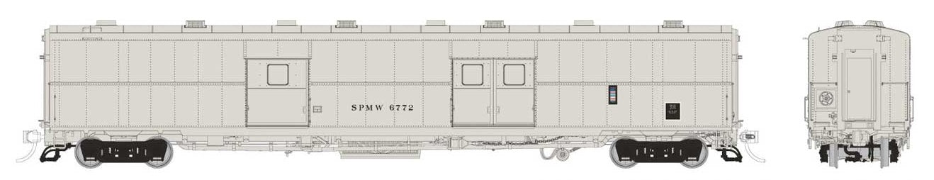 Rapido Trains HO Scale PC&F Economy Baggage Southern Pacific - Maintenance of Way