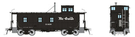 Rapido Trains HO Scale Rio Grande Steel Caboose D&RGW (As Delivered - Black / Flying Grande)
