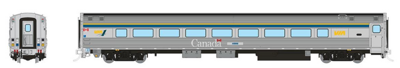 Rapido Trains HO VIA HEP2 Coach: VIA Rail - HEP2 Club Scheme