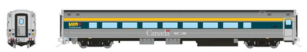 Rapido Trains HO VIA HEP2 Coach: VIA Rail - Teal Scheme