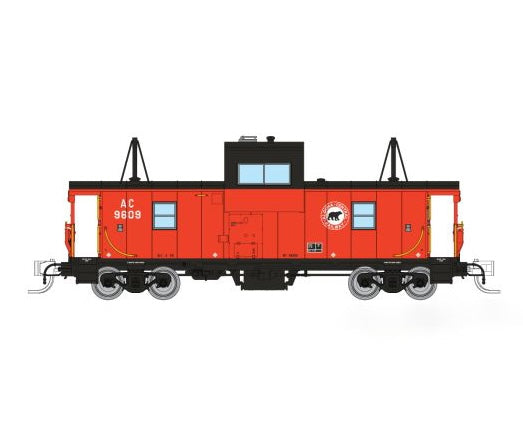 Rapido Trains N Scale Angus Shops Wide Vision Caboose Algoma Central with Lights