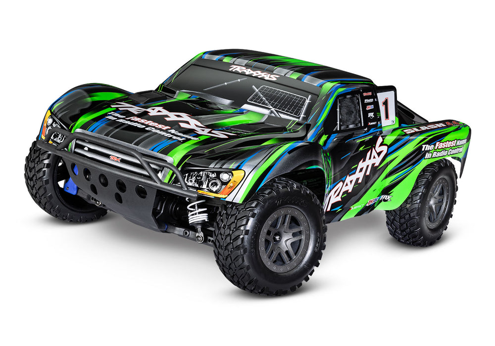 Traxxas 68154-4  Green 4x4 Slash RTR 1/10 BL-2s Brushless Short Course Truck