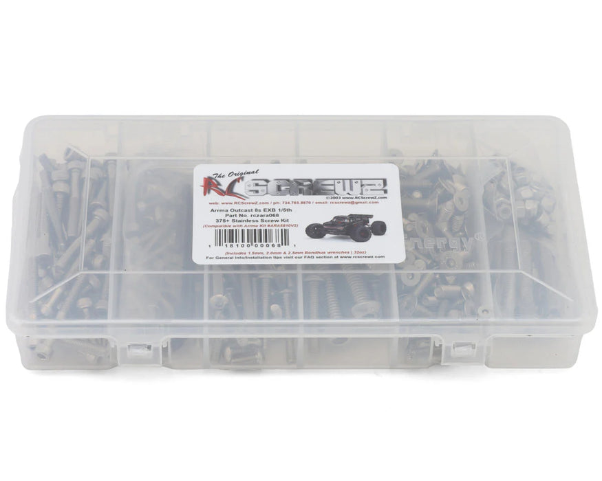 RC Screwz RCZARA068 Arrma Outcast 8S BLX EXB Stainless Steel Screws Kit