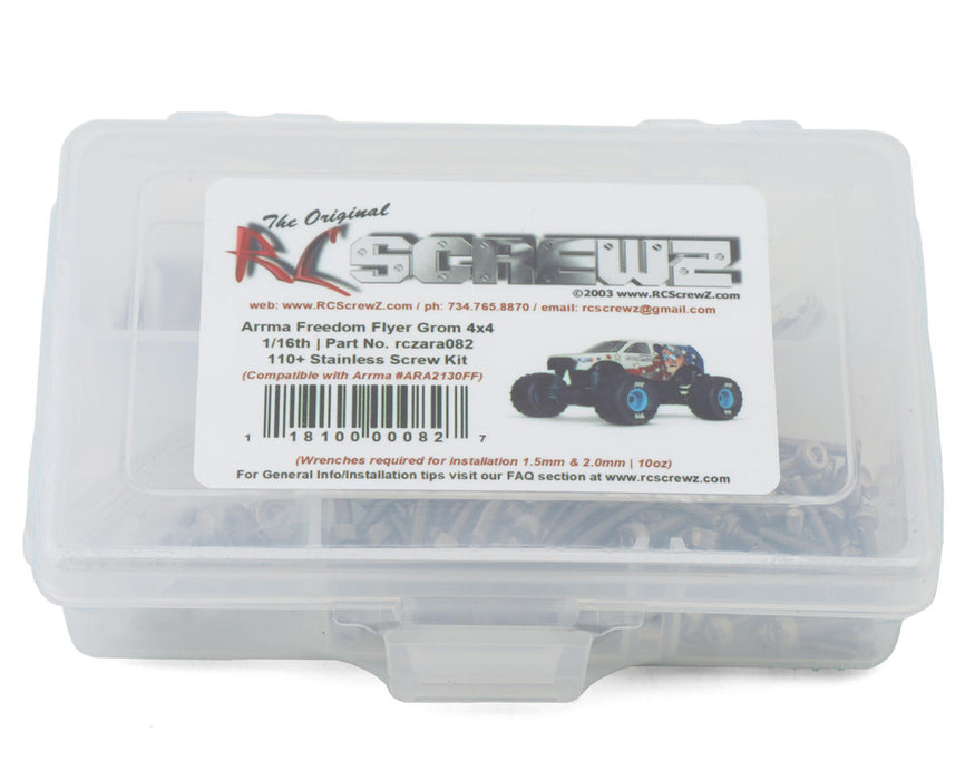 RC Screwz RCZARA082 Arrma Freedom Flyer Grom 1/16 4x4 Monster Truck Stainless Steel Screw