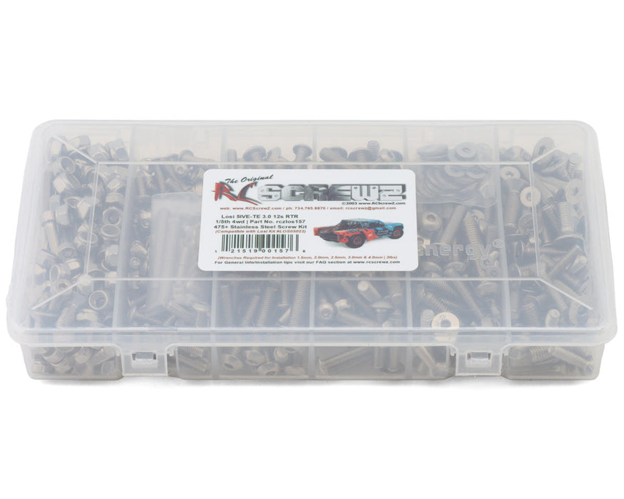RC Screwz RCZLOS157 Losi 5IVE-TE 3.0 12S RTR 1/5 4WD Desert Truck Stainless Steel Screw