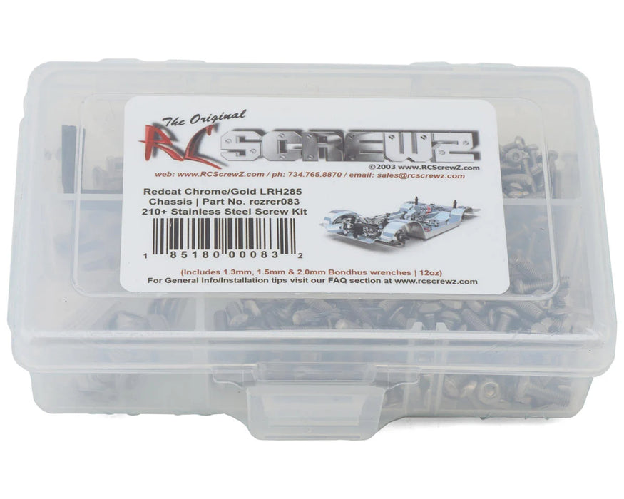 RC Screwz RCZRER083 Redcat SixtyFour LRH285 Gold Chassis Stainless Steel Screws Kit