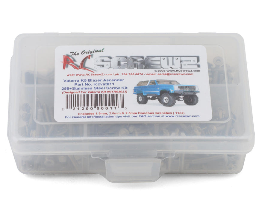 RC Screwz VAT011 Stainless Steel Screw Set for Vaterra K5