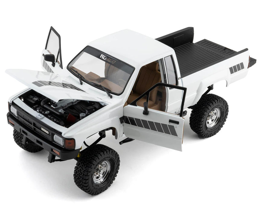 RC4WD Z-RTR0064 Trail Finder 2 LWB RTR with White 1987 Toyota XtraCab Body