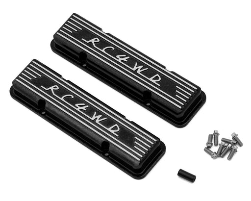 RC4WD Z-S0318 Black Scale V8 Engine Aluminum Valve Cover (2 Pack)