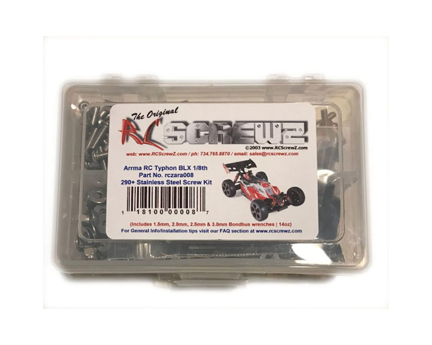 RC Screwz RCZARA008 Arrma RC Typhon BLX Stainless Steel Screw Kit
