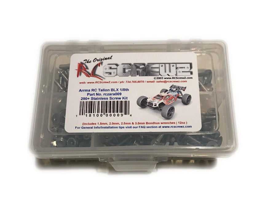 RC Screwz RCZARA009 Arrma RC Talion BLX Stainless Steel Screw Kit