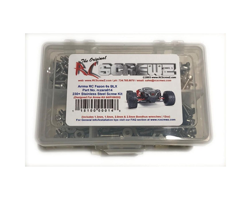 RC Screwz RCZARA014 Arrma Fazon 6S BLX Stainless Steel Screw Kit