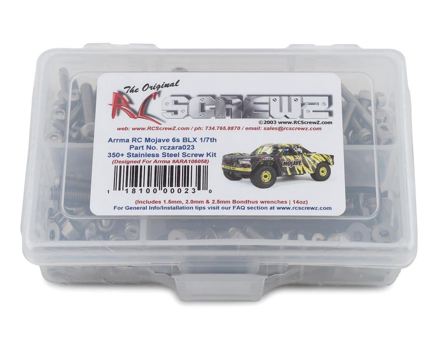 RC Screwz RCZARA023 Arrma Mojave 6S BLX Stainless Steel Screw Kit