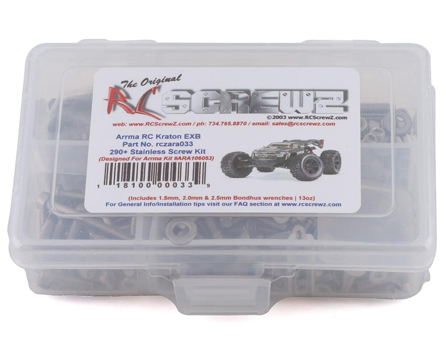 RC Screwz RCZARA033 Arrma Kraton EXB Stainless Steel Screw Kit