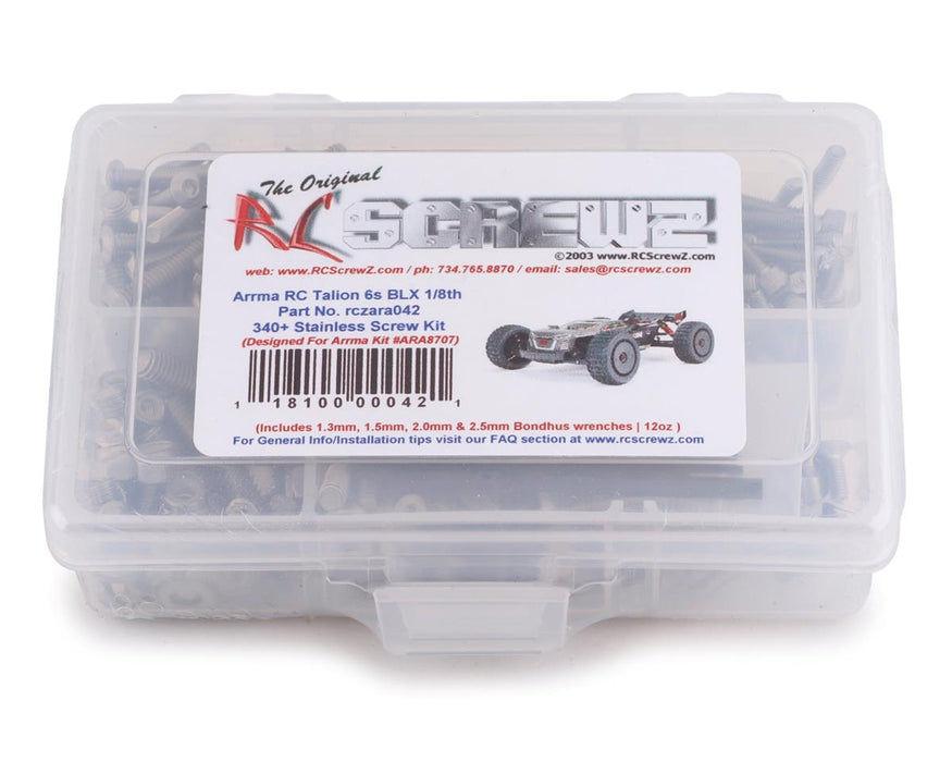 RC Screwz RCZARA042 Arrma Talion 6S BLX Stainless Steel Screw Kit