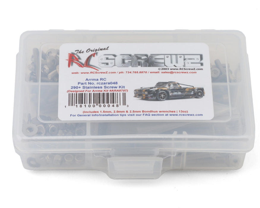 RC Screwz RCZARA048 Arrma Infraction V3 3S BLX Stainless Steel Screw Kit