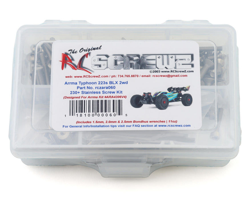 RC Screwz RCZARA060 Arrma® Typhon™ 223S BLX 1/8 Buggy Stainless Steel Screw Kit