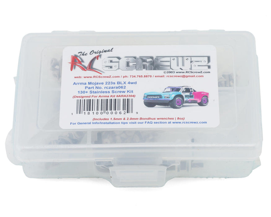 RC Screwz RCZARA062 Arrma® Mojave Grom 223S BLX 1/16 Desert Truck Stainless Steel Screw