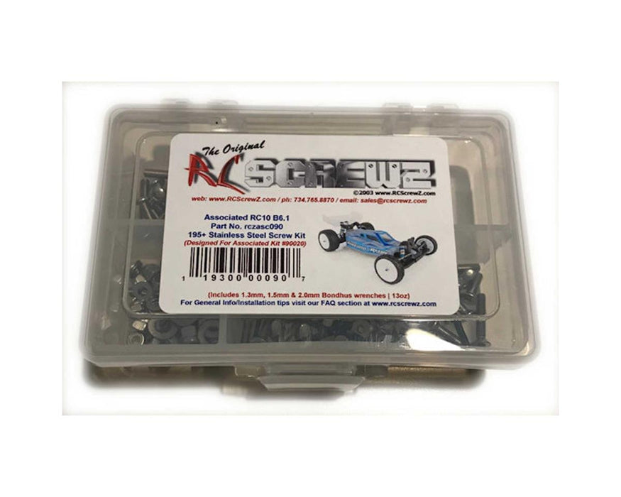 RC Screwz RCZASC090 Associated RC10B6.1 Stainless Steel Screw Kit