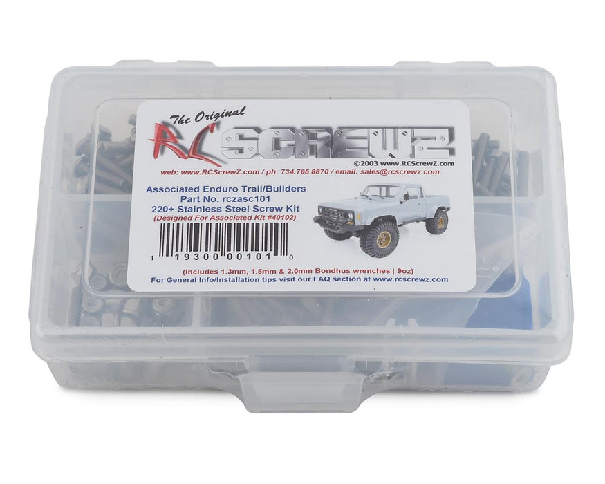 RC Screwz RCZASC101 Associated Enduro Trail Stainless Steel Screw Kit