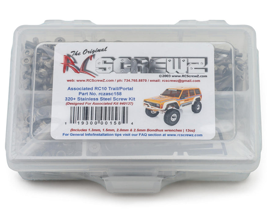 RC Screwz RCZASC158 Team Associated RC10 Trail Truck Stainless Steel Screw Kit