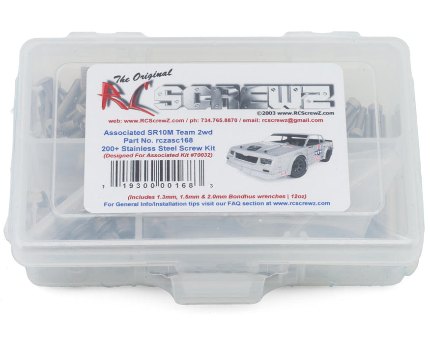 RC Screwz RCZASC168 Team Associated SR10M Dirt Oval Stainless Steel Screw Kit