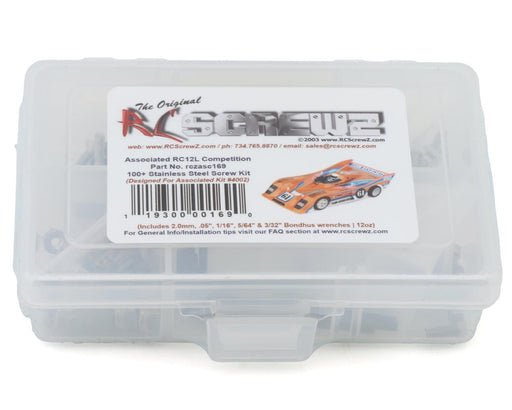 RC Screwz RCZASC169 Team Associated RC12L 1/12 Pan Car Stainless Steel Screw Kit