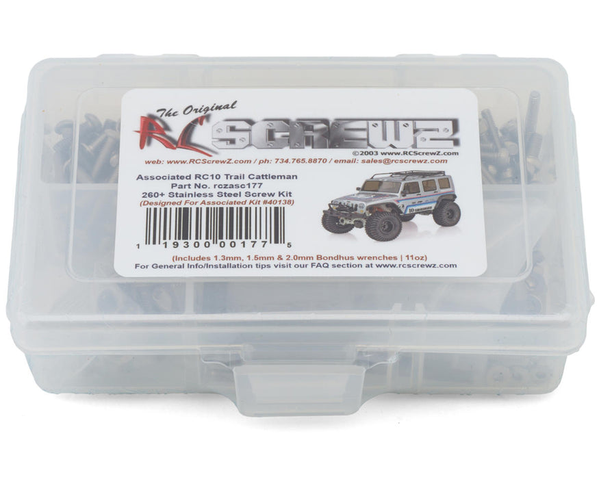 RC Screwz RCZASC177 Team Associated RC10 Trail Cattleman 1/10 Rock Crawler Stainless Steel