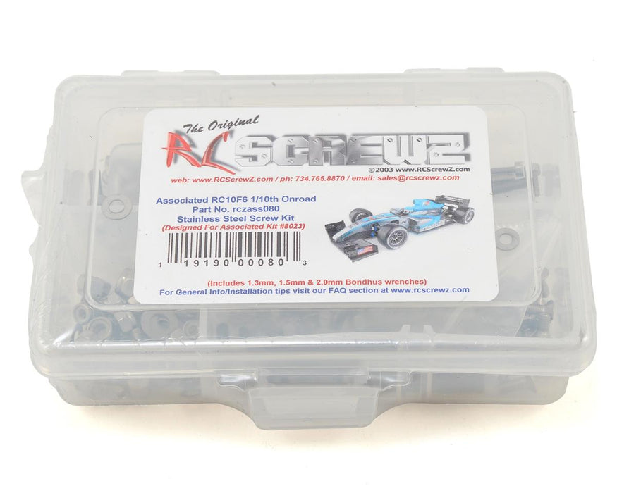RC Screwz RCZASC080 Associated RC10F6 Stainless Steel Screw Kit