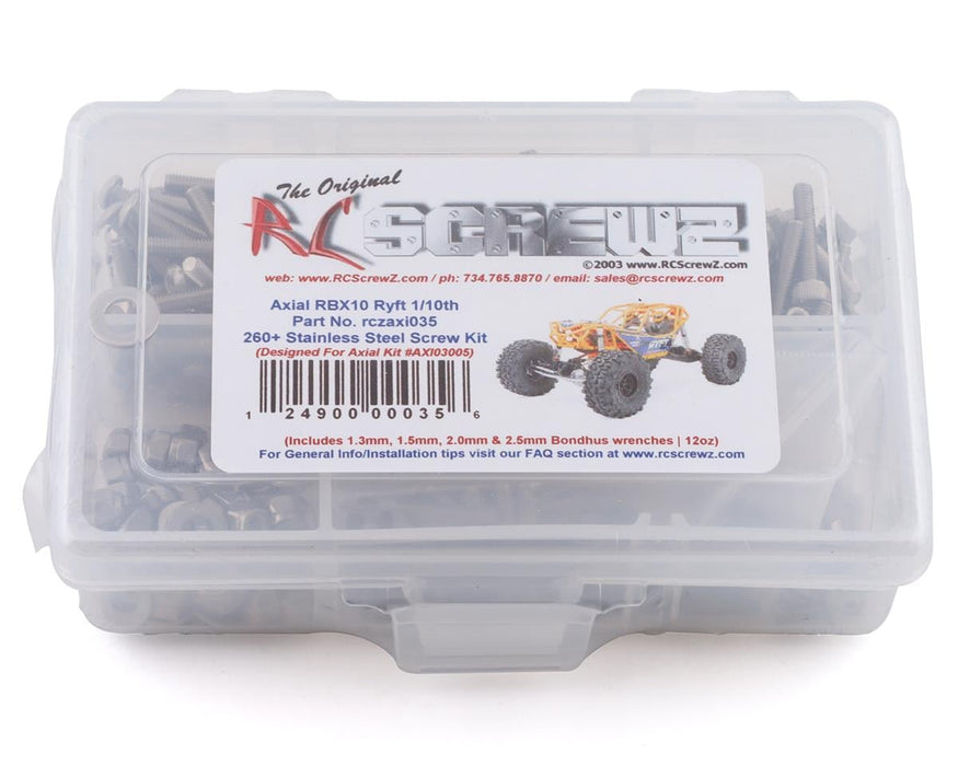 RC Screwz RCZAXI035 Axial RBX10 Ryft Stainless Steel Screw Kit