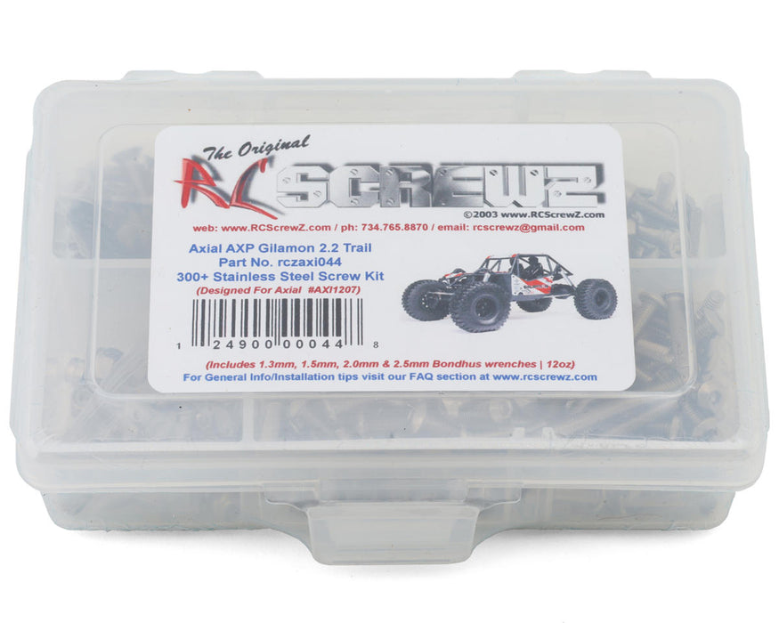 RC Screwz RCZAXI044 Axial AXP8 Gilamon Stainless Steel Screw Kit