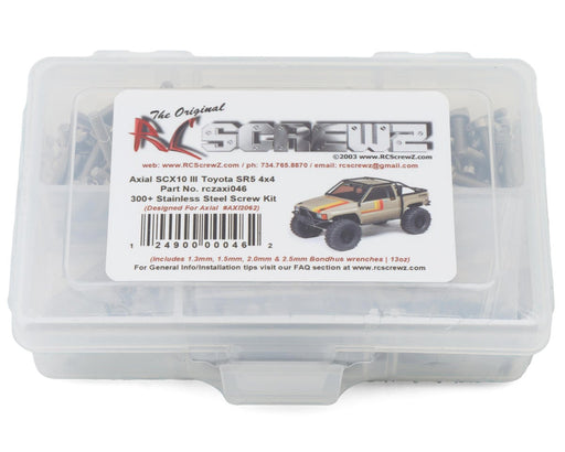 RC Screwz RCZAXI046 Axial SCX10 III 1987 Toyota SR5 RTR Stainless Steel Screws Kit