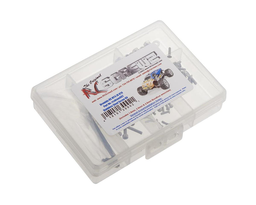 RC Screwz RCZDROM002 Dromida MT4.18 Stainless Steel Screw Kit