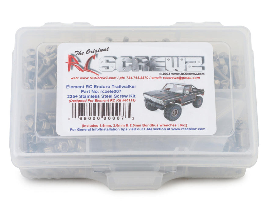 RC Screwz RCZELE007 Element Enduro Trailwalker Stainless Steel Screw Kit