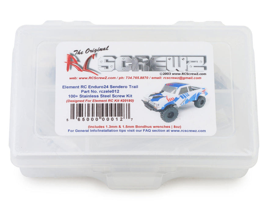 RC Screwz RCZELE012 Element Enduro24 Crawler Sendero Trail Truck Stainless Steel Screw Kit