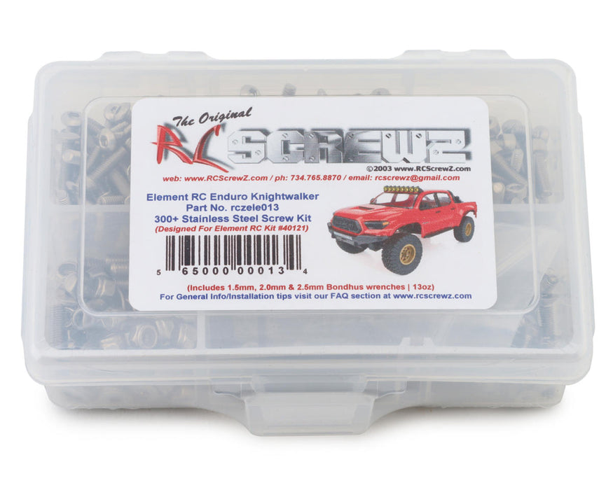 RC Screwz RCZELE013 Element RC Enduro Knightwalker Truck Stainless Steel Screw Kit