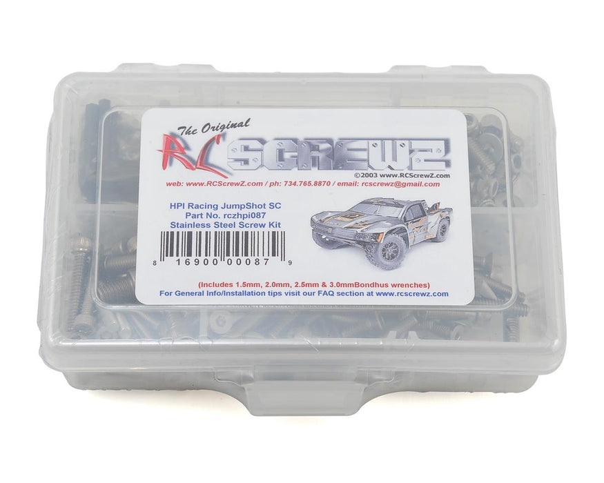 RC Screwz RCZHPI087 HPI Racing Jumpshot SC Stainless Steel Screw Kit